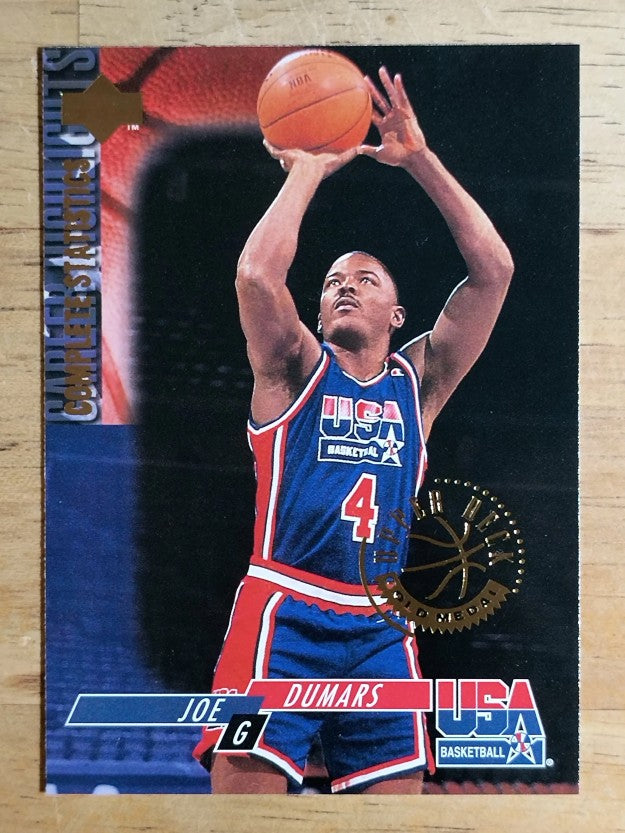 1994 Upper Deck USA Gold Medal #12 Joe Dumars/Career Statistics