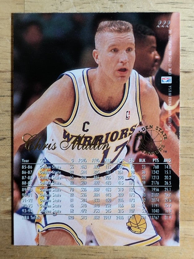 1994-95 Flair #222 Chris Mullin