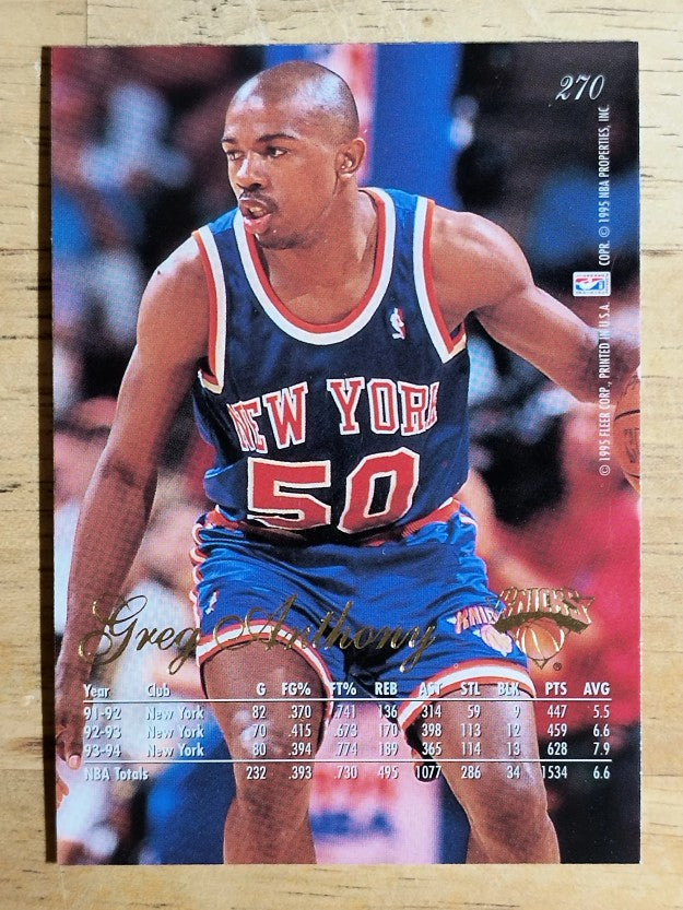 1994-95 Flair #270 Greg Anthony