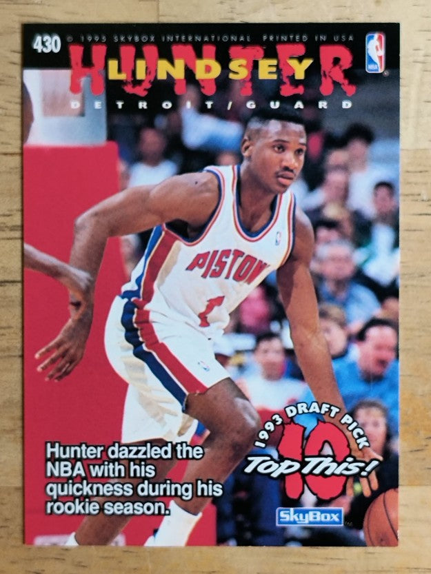 1994-95 Hoops #430 Eddie Jones TOP/Lindsey Hunter