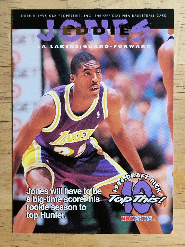 1994-95 Hoops #430 Eddie Jones TOP/Lindsey Hunter
