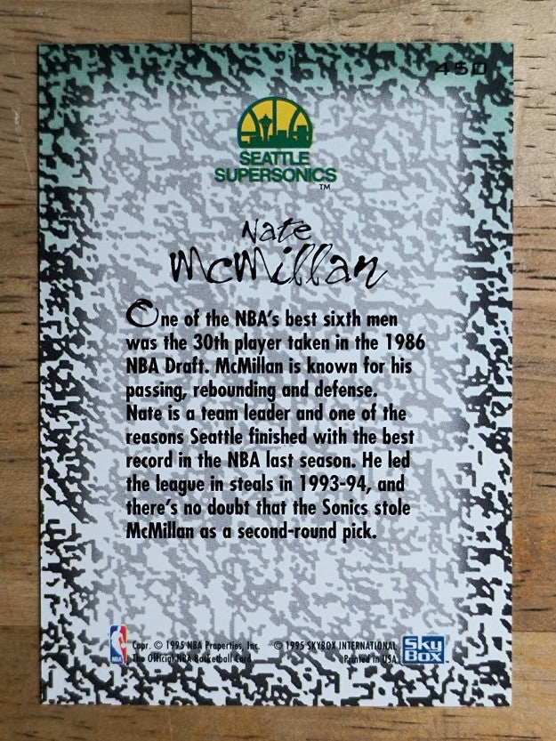 1994-95 Hoops #450 Nate McMillan GM