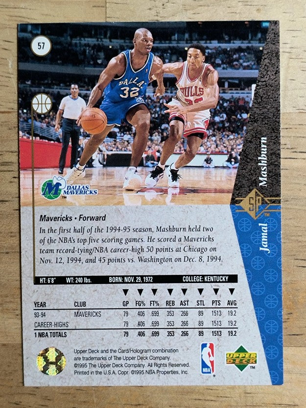 1994-95 SP #57 Jamal Mashburn