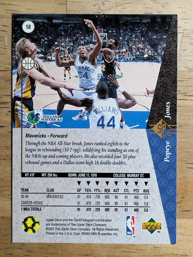 1994-95 SP #58 Popeye Jones