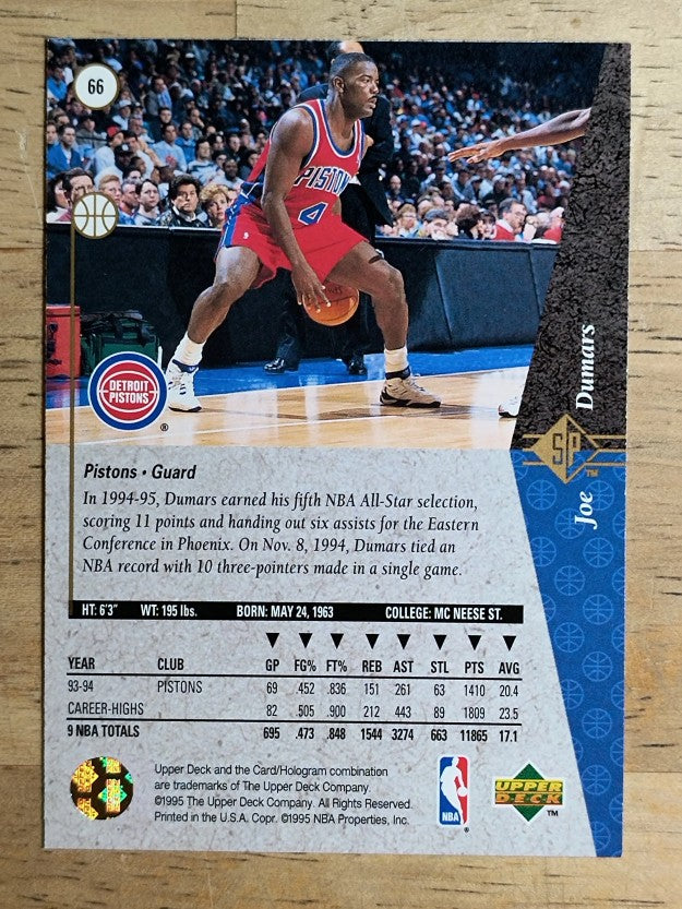 1994-95 SP #66 Joe Dumars