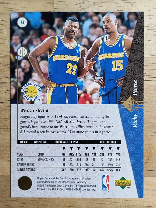 1994-95 SP #73 Ricky Pierce