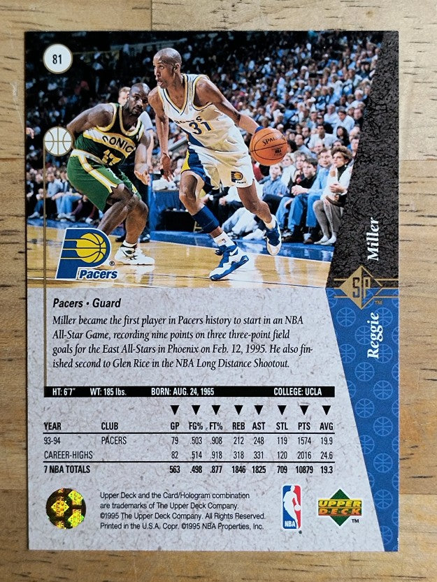 1994-95 SP #81 Reggie Miller