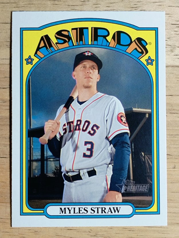 2021 Topps Heritage #272 Myles Straw