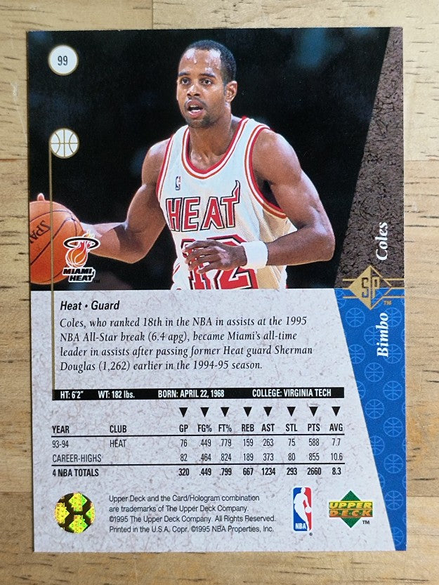 1994-95 SP #99 Bimbo Coles