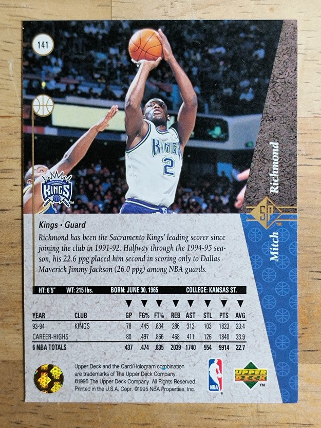 1994-95 SP #141 Mitch Richmond