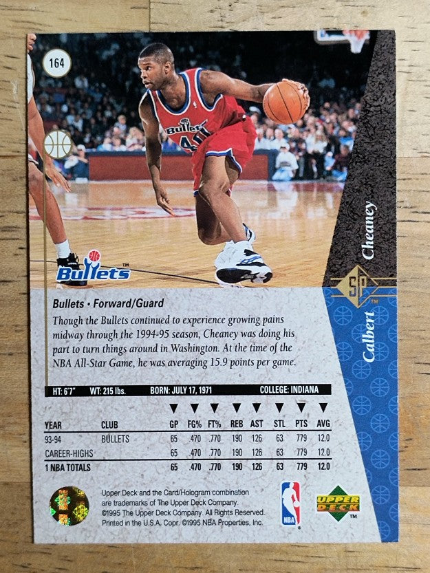 1994-95 SP #164 Calbert Cheaney