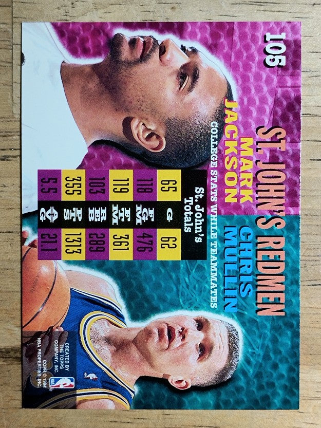 1994-95 Stadium Club #105 Chris Mullin CT/Mark Jackson