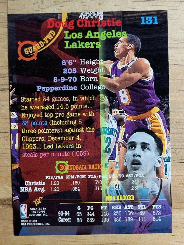 1994-95 Stadium Club #131 Doug Christie