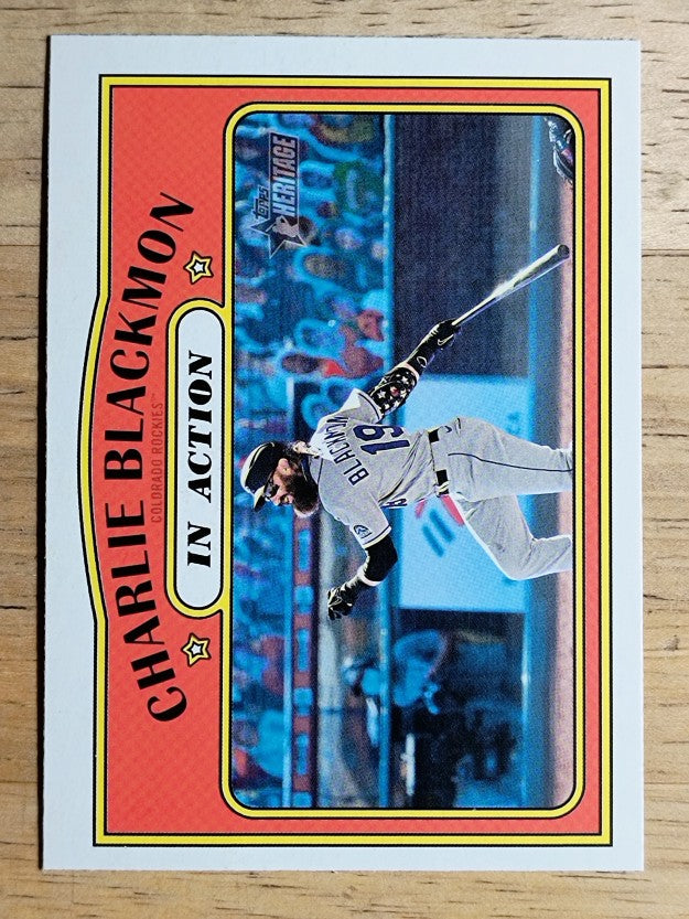 2021 Topps Heritage #306 Charlie Blackmon IA