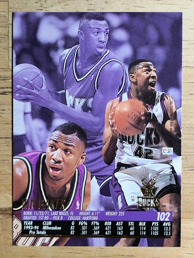 1994-95 Ultra #102 Vin Baker