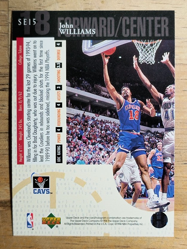 1994-95 Upper Deck Special Edition #15 John Williams
