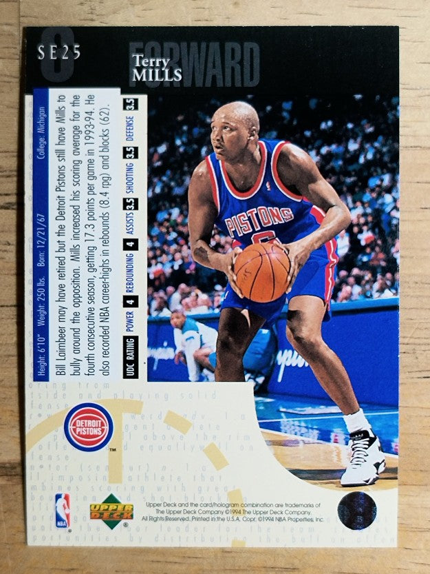 1994-95 Upper Deck Special Edition #25 Terry Mills