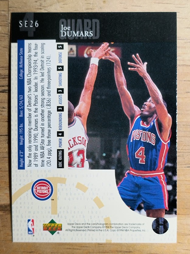 1994-95 Upper Deck Special Edition #26 Joe Dumars