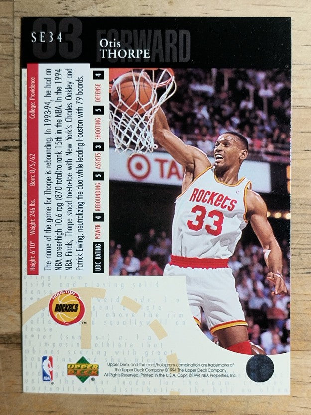 1994-95 Upper Deck Special Edition #34 Otis Thorpe