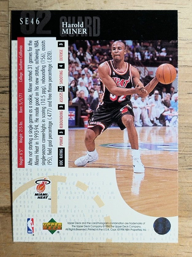 1994-95 Upper Deck Special Edition #46 Harold Miner