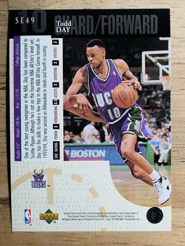 1994-95 Upper Deck Special Edition #49 Todd Day