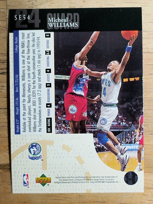 1994-95 Upper Deck Special Edition #54 Micheal Williams
