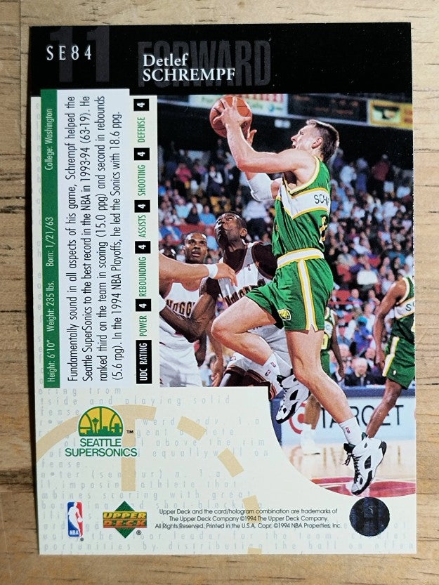 1994-95 Upper Deck Special Edition #84 Detlef Schrempf