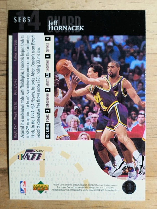 1994-95 Upper Deck Special Edition #85 Jeff Hornacek