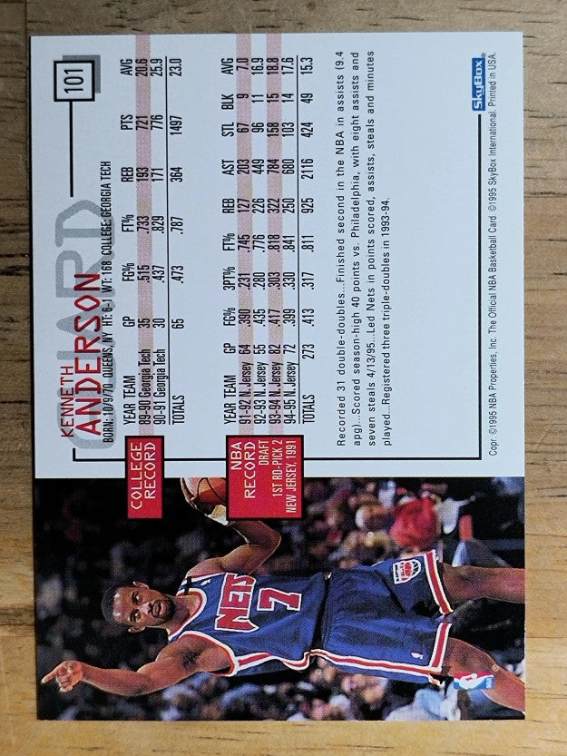 1995-96 Hoops #101 Kenny Anderson
