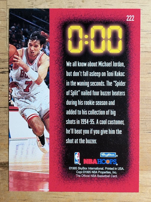 1995-96 Hoops #222 Toni Kukoc BB