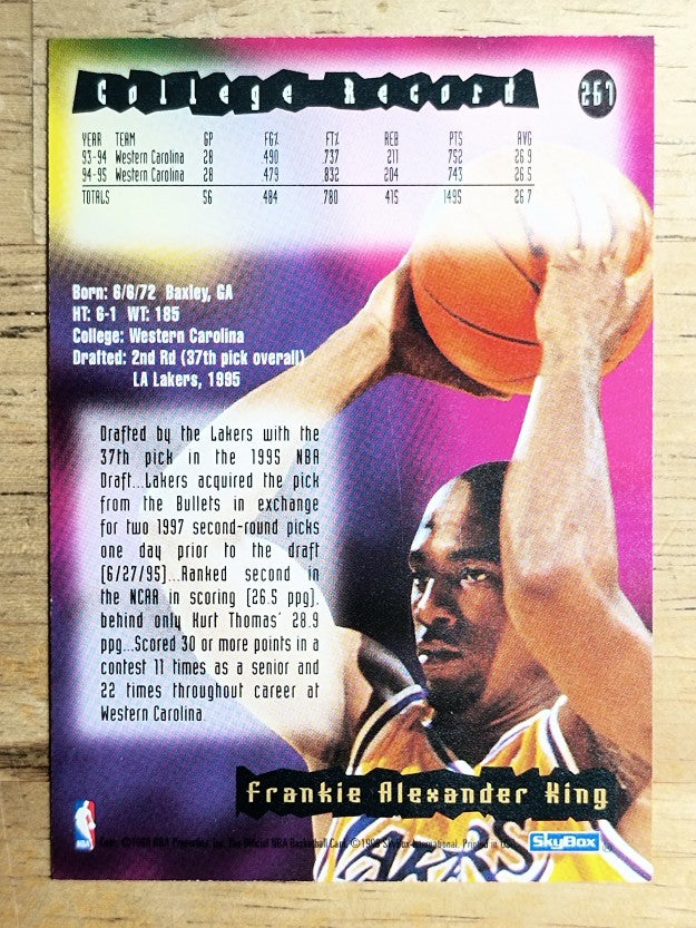 1995-96 Hoops #267 Frankie King RC