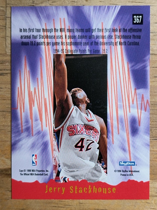 1995-96 Hoops #367 Jerry Stackhouse ES