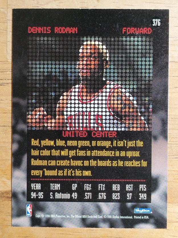 1995-96 Hoops #376 Dennis Rodman RH
