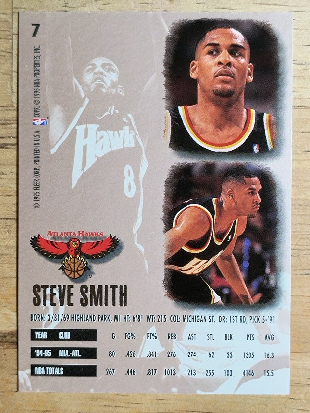 1995-96 Ultra #7 Steve Smith