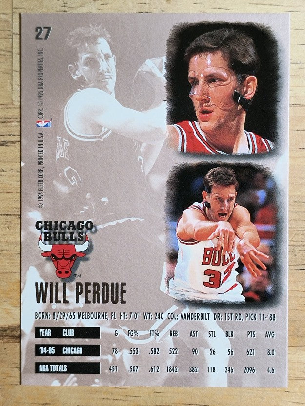 1995-96 Ultra #27 Will Perdue