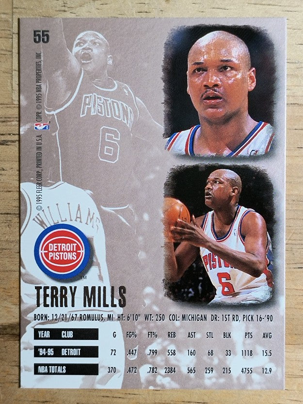 1995-96 Ultra #55 Terry Mills