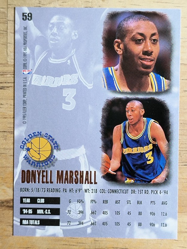 1995-96 Ultra #59 Donyell Marshall