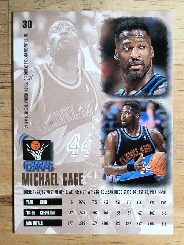 1995-96 Ultra Gold Medallion #30 Michael Cage