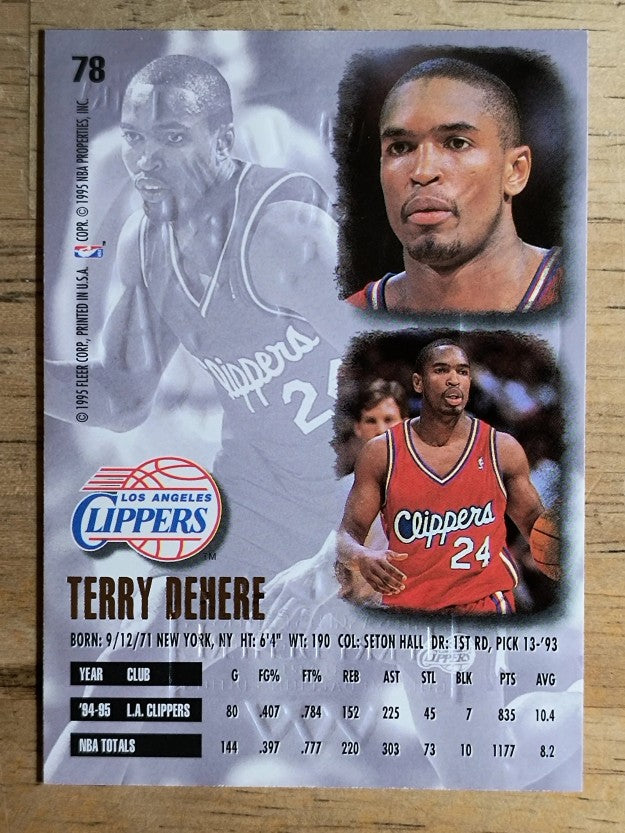 1995-96 Ultra Gold Medallion #78 Terry Dehere