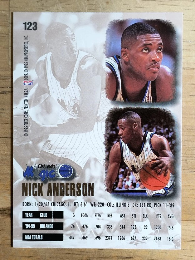 1995-96 Ultra Gold Medallion #123 Nick Anderson (NM)