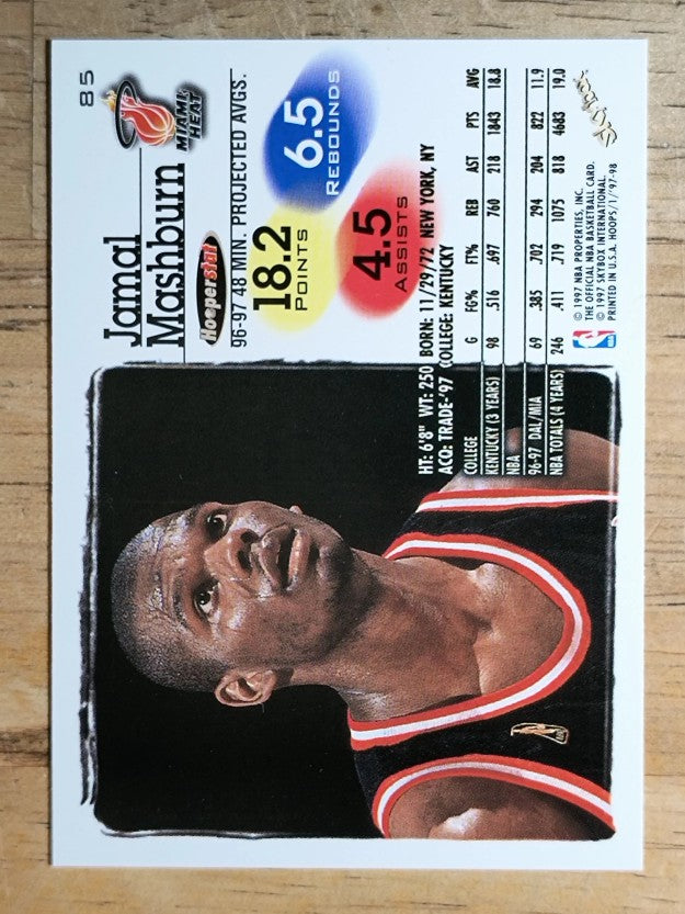 1997-98 Hoops #85 Jamal Mashburn