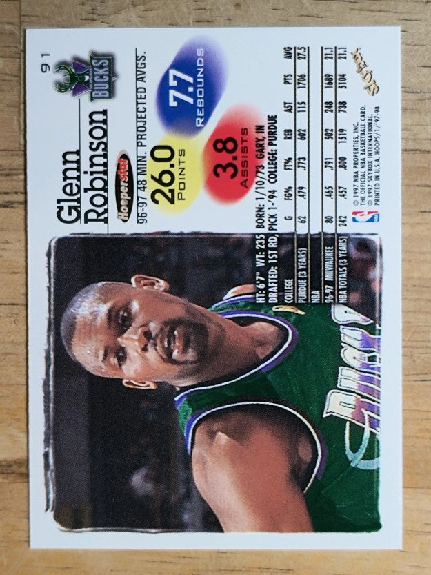 1997-98 Hoops #91 Glenn Robinson