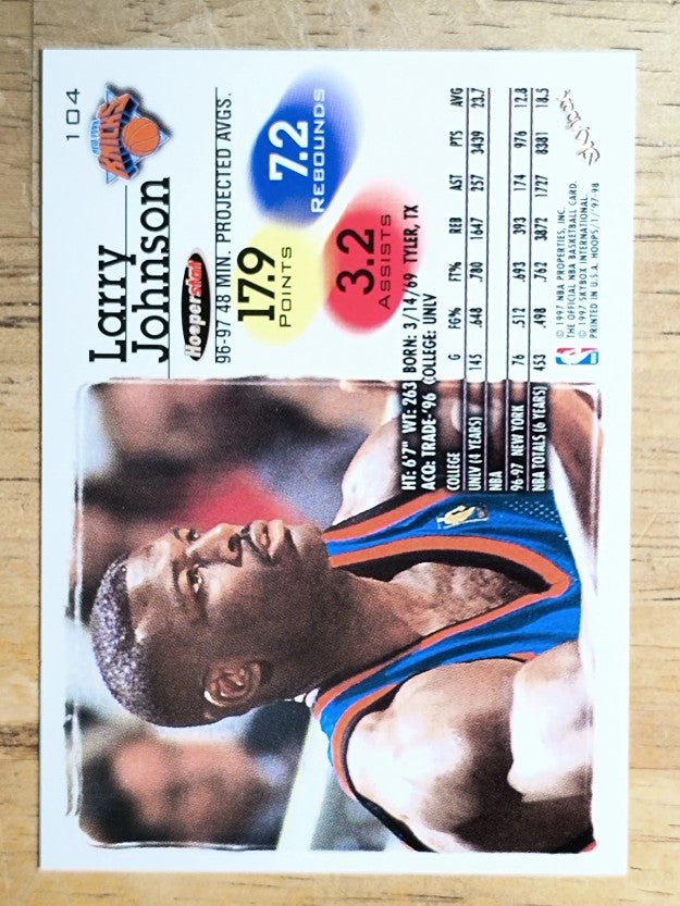 1997-98 Hoops #104 Larry Johnson
