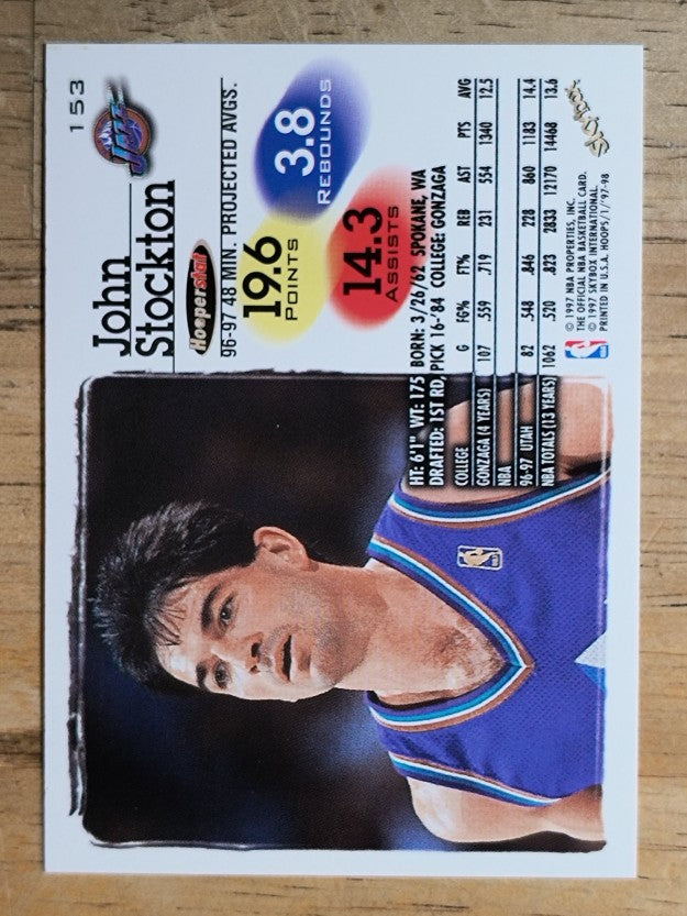 1997-98 Hoops #153 John Stockton