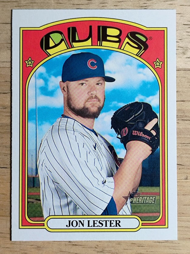 2021 Topps Heritage #326 Jon Lester
