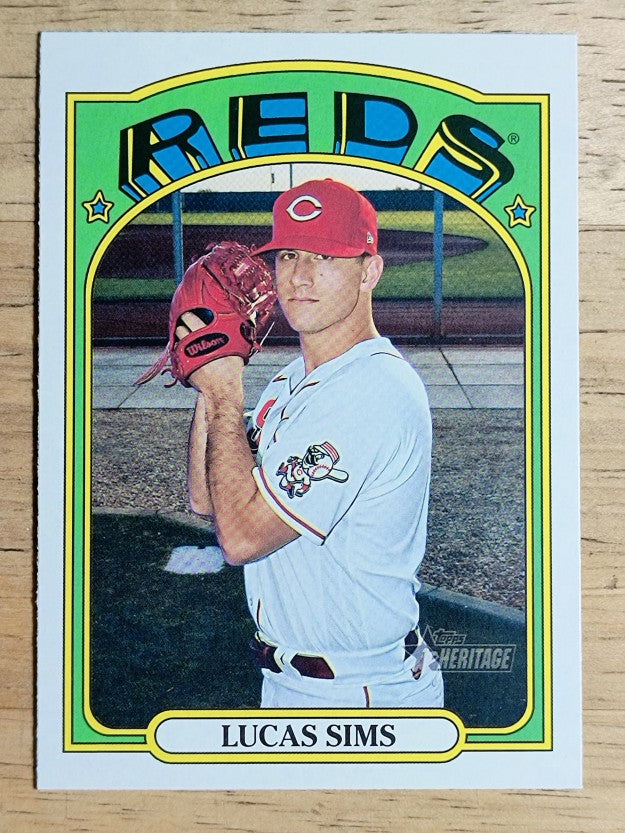 2021 Topps Heritage #327 Lucas Sims