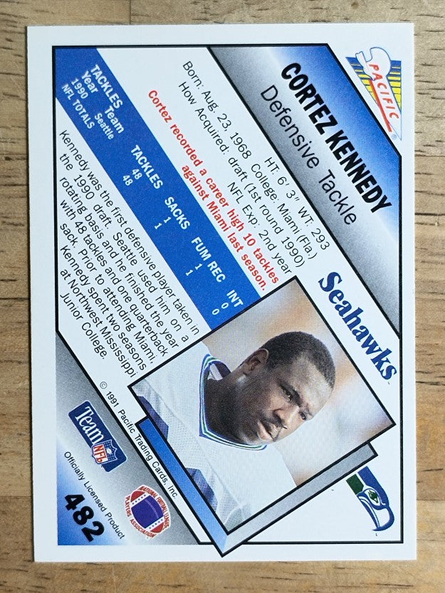 1991 Pacific #482 Cortez Kennedy