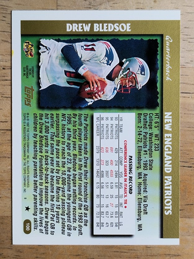 1997 Topps #100 Drew Bledsoe