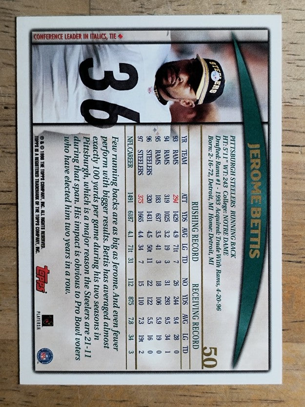 1998 Topps #50 Jerome Bettis