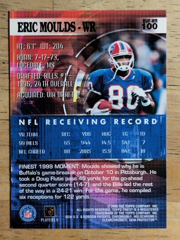 2000 Finest #100 Eric Moulds